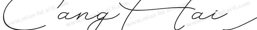 CangHaiXingshu Regular字体转换